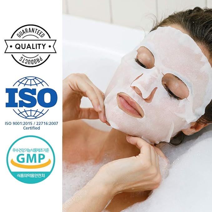 DERMAL Collagen Essence Sheet Mask 16 Combo Pack - 16 Days Daily Skin Therapy for Glow - Variety Gift Set - K-Beauty