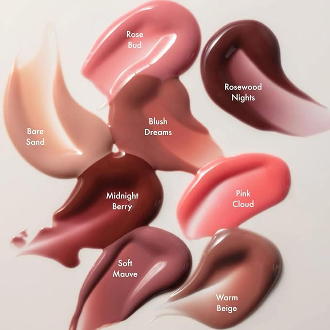 Summer Fridays Dream Lip Oil - Tinted Lip Oil with Moisturizing Sheer Coverage, High-Shine and Deep Hydration - Non-Sticky Formula for Long-Lasting Softness - Rose Bud (0.15 Oz)