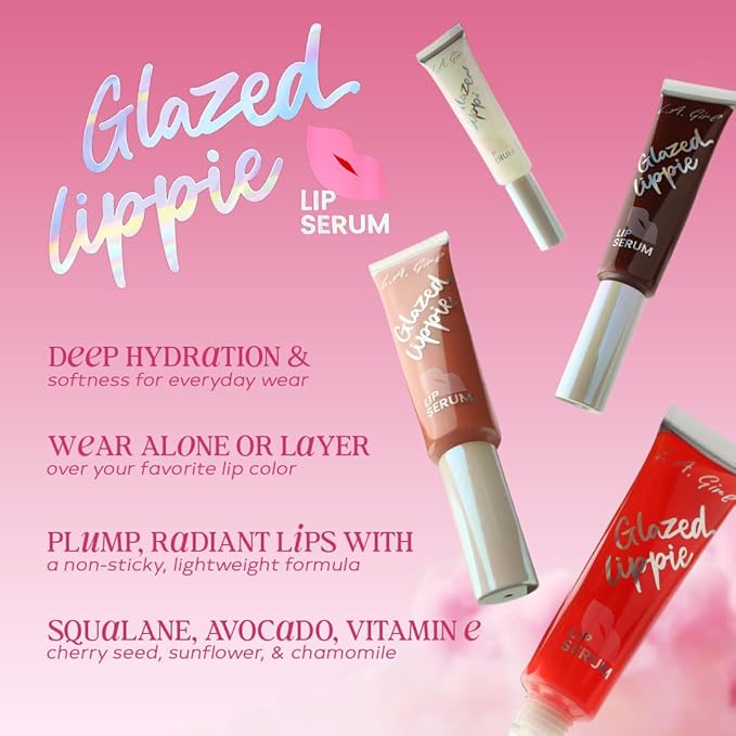 L.A. Girl Glazed Lippie Lip Serum, Sweet GLG952