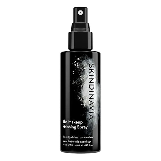 Skindinavia The Makeup Finishing Spray, Classic Makeup Setting Spray, All-Day Wear, Long-Lasting Up to 16+ Hours, Heat-Resistant & Waterproof, Cooling Fine Mist, 4.0 Oz