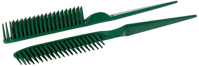 3 Row Styling Comb For Detangling, Defining And Separating Curls (Green)