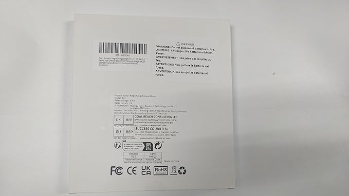 Magnifying Mirror with Light 30x, Large 6'' Lighted Suction Magnified Mirror, 3 Color Modes Dimming High Magnification Travel Makeup Mirror, Rechargeable Battery, with Tweezers & Scissors