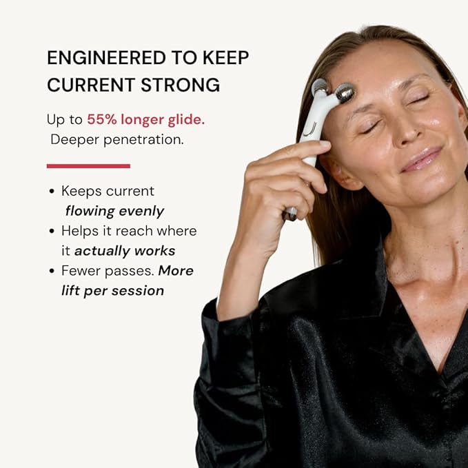 Glow Rose Premium Conductive Gel for Microcurrent & RF Devices Keeps Current Strong for Better Lift & Consistent Results Leave-On, Non-Sticky Performance Skincare