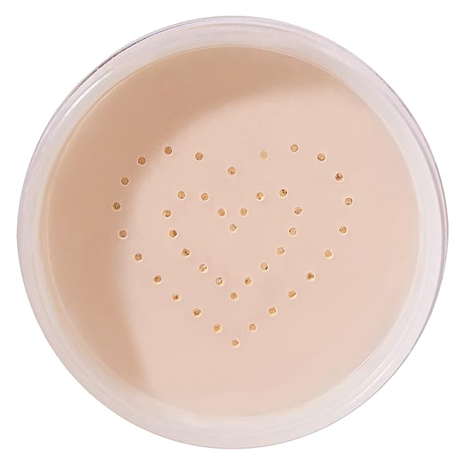 KimChiChic Beauty Puff Puff Pass Set and Bake Setting Powder for Makeup, Extra Fluffy Loose Face Powder Poof, Soft Natural Face Makeup for Uneven Skin Tone, 04 Peachy