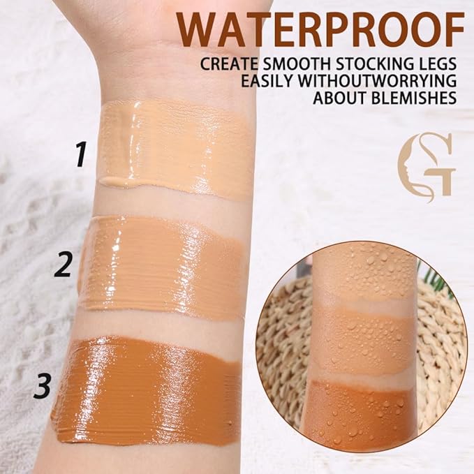 Waterproof Body Concealer – Tattoo, Scar & Vein Cover Up | No-Transfer Leg Makeup & Body Foundation for Flawless Skin, Long-Lasting Coverage for All Skin Tones – 100ml (FAIREST)