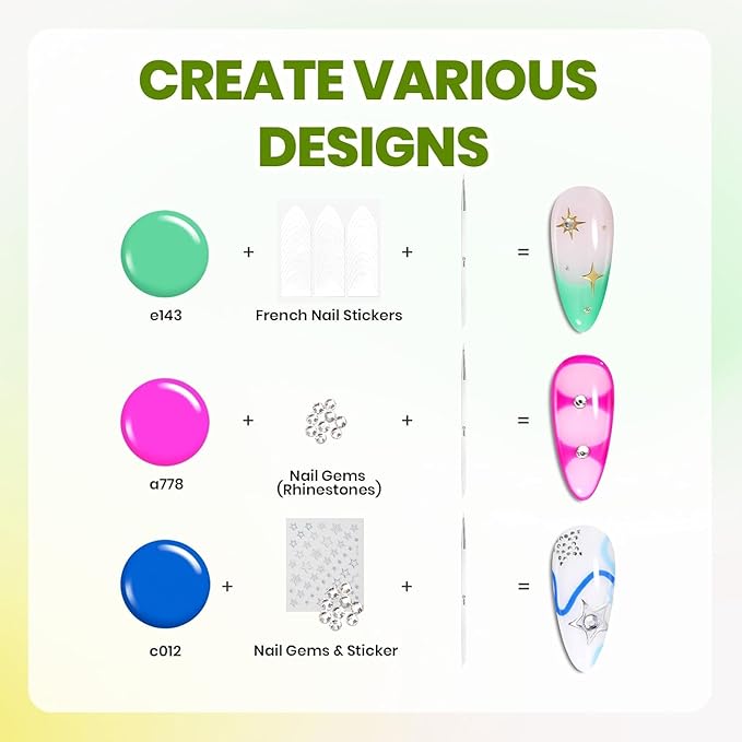 Beetles Gel Nail Polish Kit with U V Light - 53 Pcs Emotional Spectrum Pro 32 Colors Gel Nail Kit with Base &Matte &Glossy Top Coat and Tools Decoration Manicure Set Soak Off Gifts for Women Girls