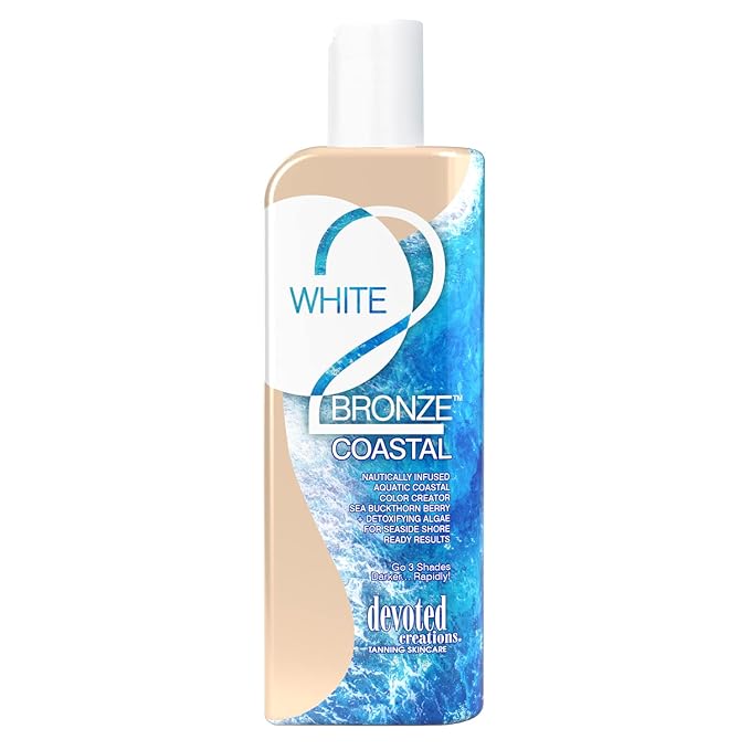 White 2 Bronze Coastal Blue Hued Optimizer Go 3 Shades Darker Rapidly 8.5oz