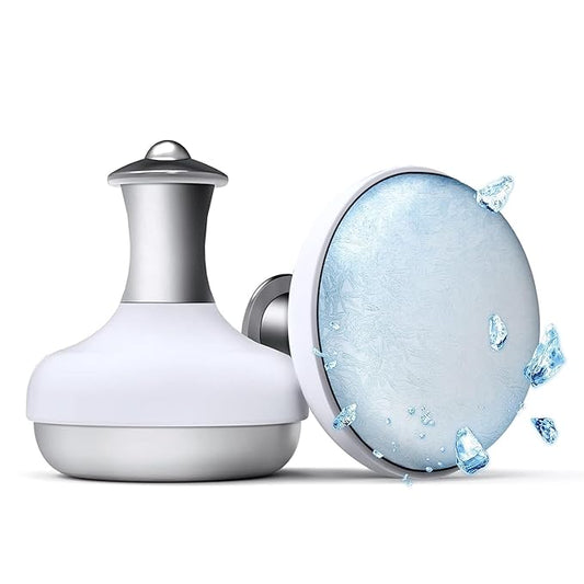 2 Pack Ice Roller for Face and Eyes, Facial Roller Device for Women, Ice Wand for Different Skin, Ice Metal Tool Used After Eye Lift