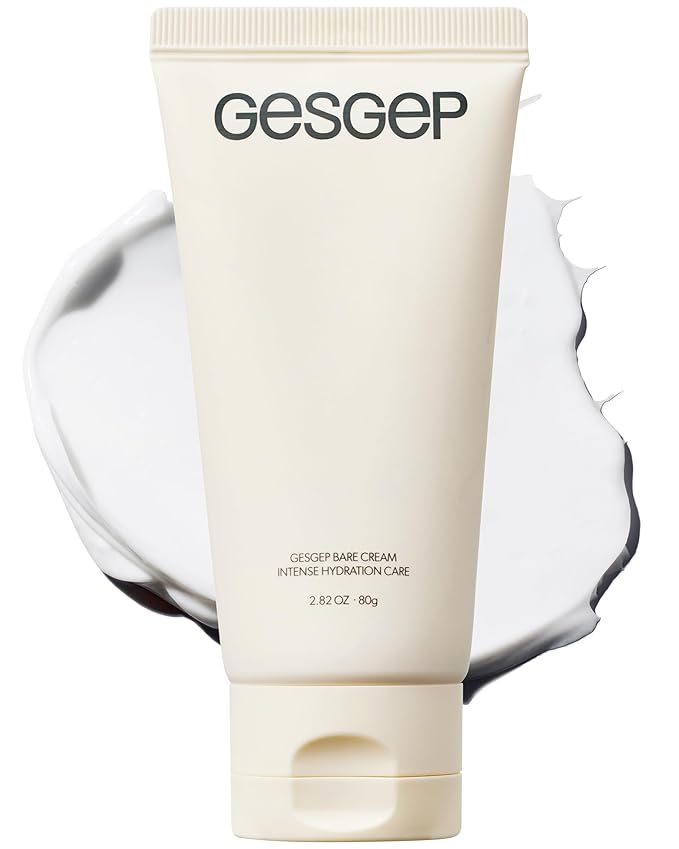 Bare Cream Korean Face Moisturizer by Top Makeup Artists - Ceramide Hyaluronic Acid Daily K-Beauty Skincare - 100Hr Hydration Barrier Repair Makeup Primer for Sensitive Dry Skin, 2.82 oz.