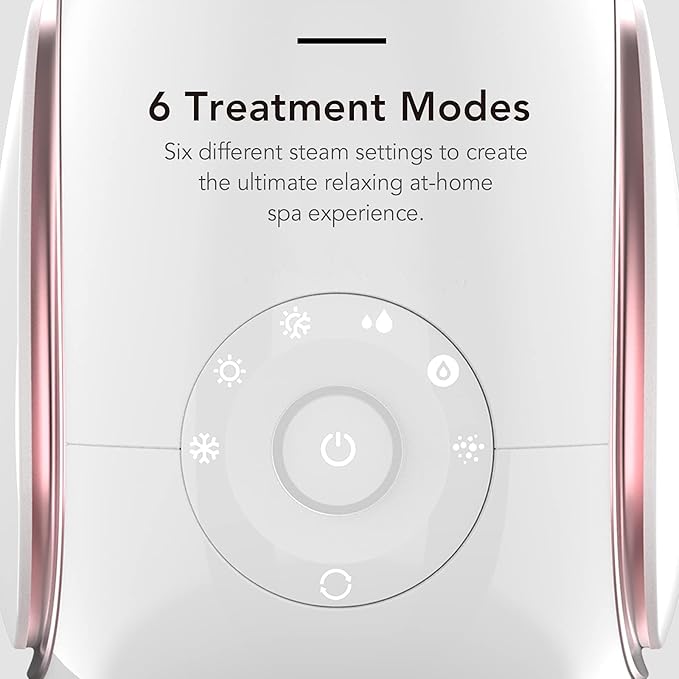 Fancii Nano Ionic Facial Steamer Hot & Cool with Aromatherapy and 6 Spa Settings – 30 Min Steam Time - Professional Home Face Sauna for Moisturizing & Pore Cleansing, Rivo
