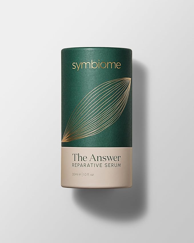 symbiome The Answer Reparative Face Serum, Collagen Enhancing Anti-Aging Serum, Stem Cell Media Blend Facial Serum, Hydrating Hyaluronic Acid Serum for Face, 30 mL