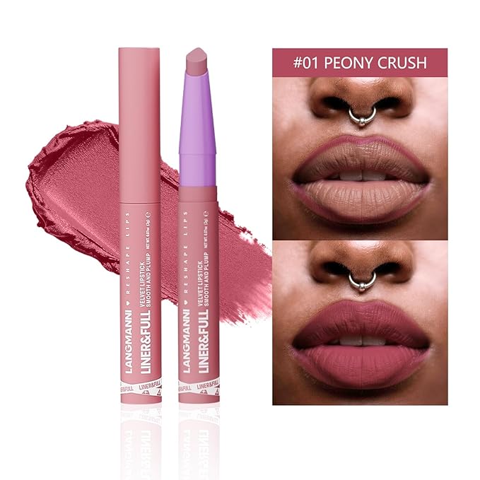 BestLand 6Pcs 2-in-1 Lipstick and Liner Lip Combo Set, Soft Sculpt Nude Collection – Creamy Matte Lip Crayon with Flat Edge Tip, Gradient & Ombre Lip Effect, MLBB Shades, Fuller Looking Lips
