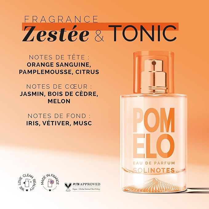 SOLINOTES Pomelo Perfume for Women - Eau De Parfum | Delicate Floral and Soothing Scent - Made in France - Vegan - 1.7 fl.oz