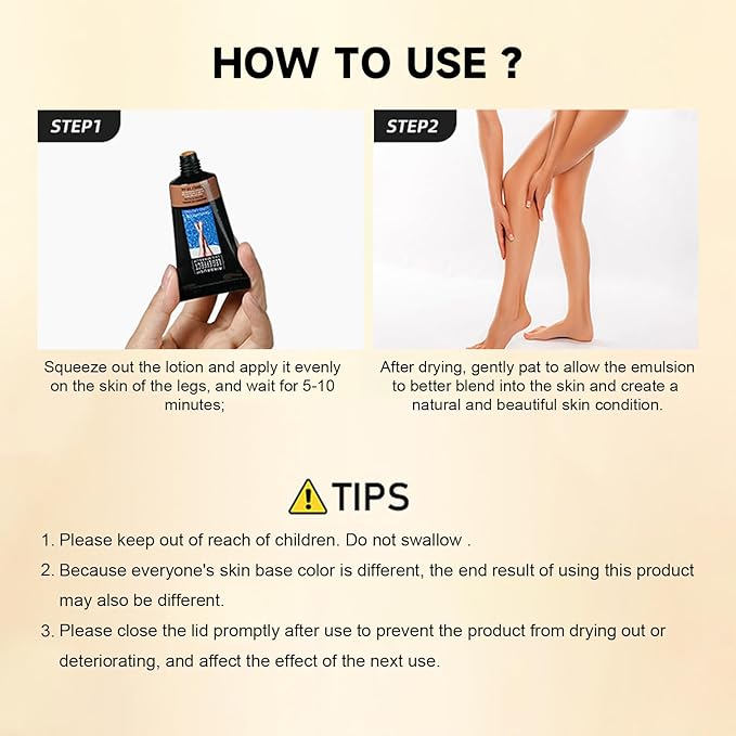 Leg Makeup Waterproof No Transfer, Leg Vein Cover up Makeup, Long-Lasting Body Concealer Makeup Lotion, Coverage for Vein, Scar, Tattoo for All Skin Tones (Bronze)