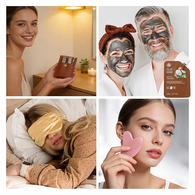 25 Pcs Valentines Day Gifts for Women, Bath & Body Gift Set, Skin Care Kit, Coconut Vanilla Spa Gift Basket, Self Care Set, Cosmetic Bag, Christmas, Birthday, Mother, Anniversary