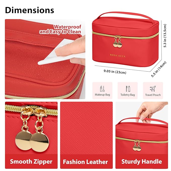 25 Pcs Valentines Day Gifts for Women, Red Rose Bath & Body Gift Set, Hydrating Skin Care Set, Luxury Self Care Gifts, Cosmetic Bag, Face Serum, Necklace, Christmas, Birthday, Mothers Day