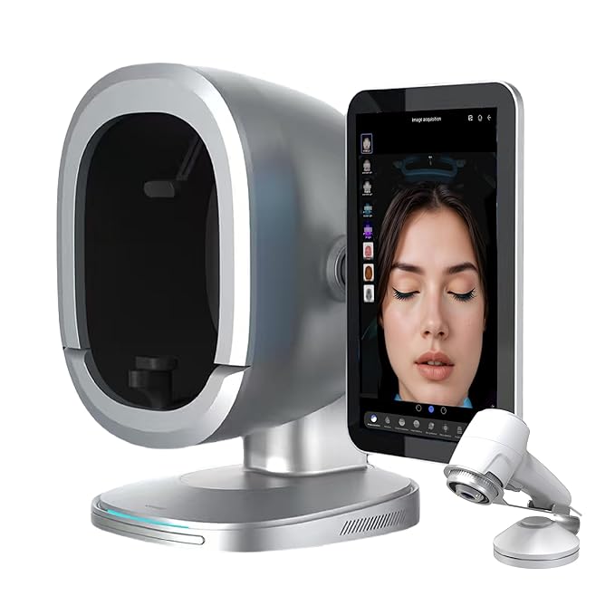 Skin-Analysis Machine Professional f/Facial – 8-Spectrum Imaging, 15.6" FHD Touchscreen, AI Product Recommendation, Multi-Language, Before/After Proof, Trusted by Salons & Spas