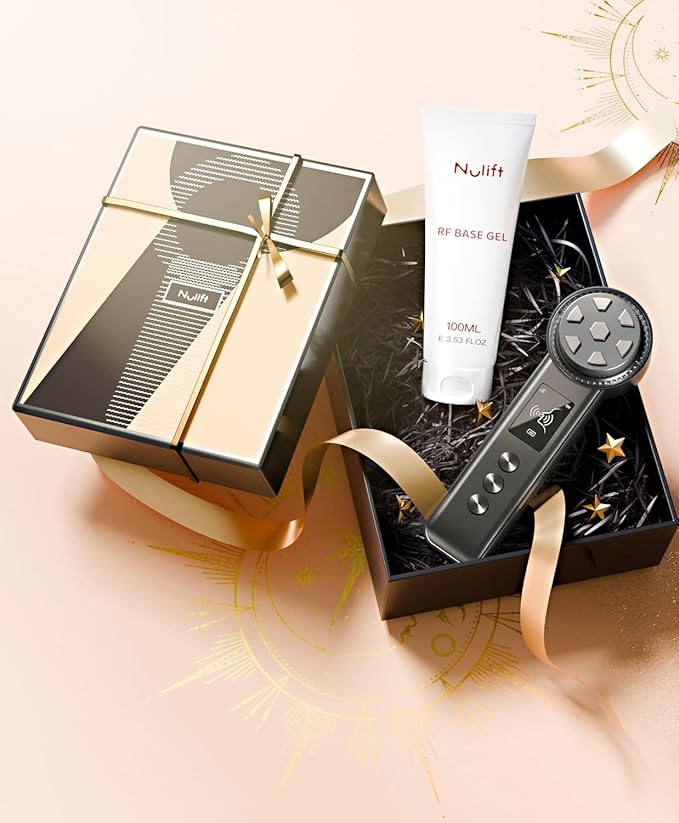 Skin Tightening Device | 6 in 1 Radio Frequency Skin Tightening Device | Professional Face Tightening | Lifting | Wrinkle Reducing | Depuff | Absorb | at Home RF Anti Aging Face Beauty Device