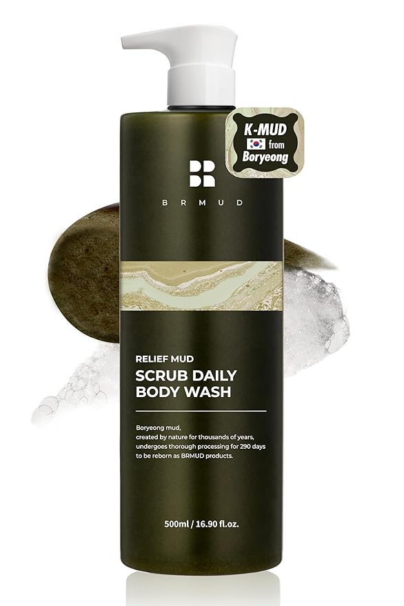 Relief Mud Scrub Daily Body Wash by Brmud for Unisex - 16.9 oz Body Wash