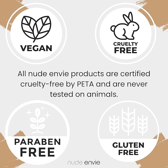 Nude Envie - Powder Highlighter - Velvety Texture & Easy Application - Smooth, Buildable, Shimmer Finish - Infused With Crushed Pearls - Mirror Compact - Vegan, Paraben-Free & Cruelty-Free - Goddess