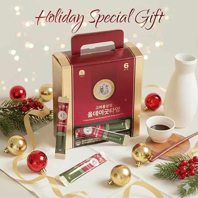 Red Ginseng Immune Shot - 6 Year Korean Ginseng - Caffeine Free HACCP 100 Sticks