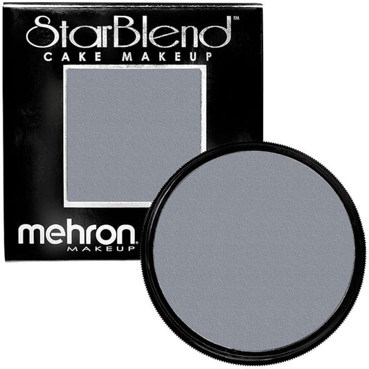 Mehron Makeup StarBlend Cake Makeup | Wet/Dry Pressed Powder | Powder Foundation | Light Grey Face Paint & Body Paint 2 oz (56g)