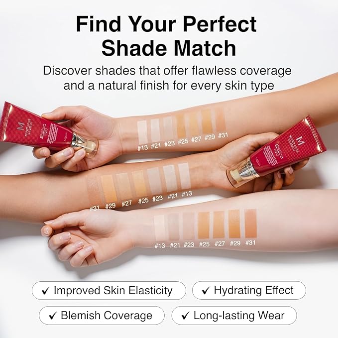 MISSHA M Perfect Cover BB Cream No.27 Honey Beige - Medium with Neutral/Warm Undertone SPF 42 PA +++ 1.69 Fl Oz - Tinted Moisturizer for face with SPF valentines day gifts for her
