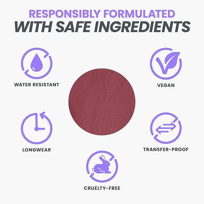 Wonderskin Lipliner Pencil - 360 Contour Lipliner, Long Lasting, Sharpenable Lip Pencil, Waterproof and Transfer-Proof Nude Lip Liner (Mauve)