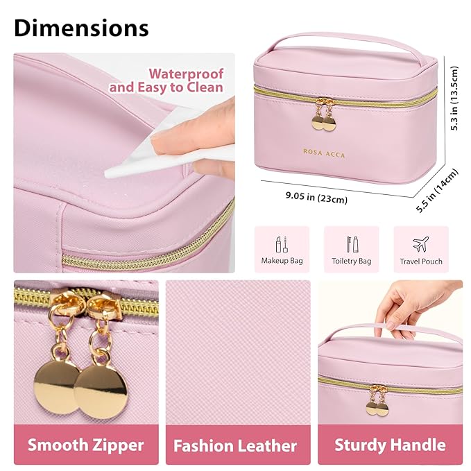 25 Pcs Valentines Day Gifts for Women, Luxury Rose Bath & Body Gift Set, Hydrating Skin Care Kit, Self Care Gifts, Cosmetic Bag, Necklace, Christmas, Birthday, Mothers Day, Anniversary