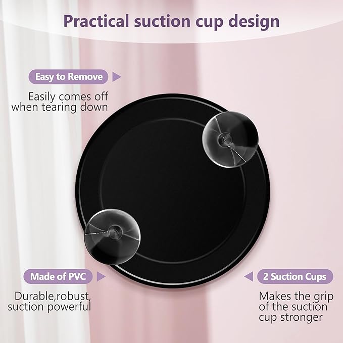 10x Magnifying Mirror, Makeup Mirror with Suction Cup, Magnifying Mirrors with 2 Tweezers, Stick on Bathroom Mirror for Portable Eyebrow Plucking, Suitable for Makeup