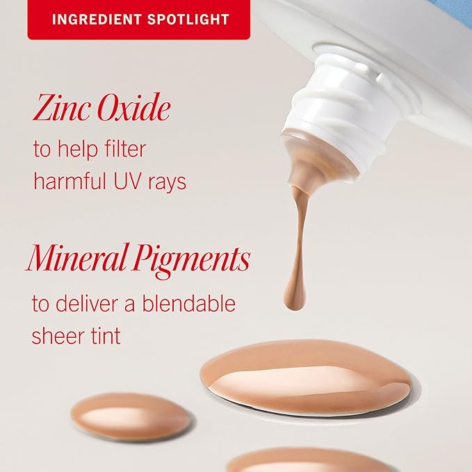 First Aid Beauty - Weightless Liquid Mineral Sunscreen with Zinc Oxide Broad Spectrum SPF 30, Luxuriously Light Ultra Sheer Tint for Everyday Use, Non-comedogenic, Safe for Sensitive Skin, 1.5 oz