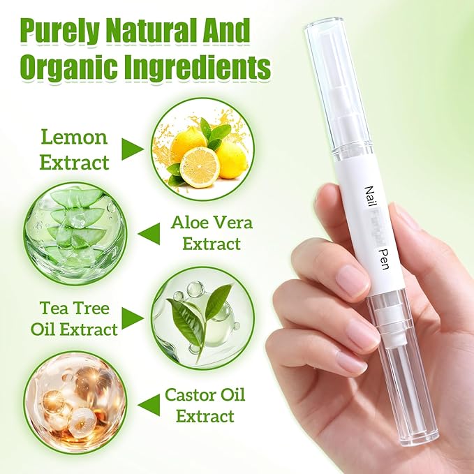 3PCS Orvalle Nail Fungus Pen, Nail Growth Treatment Repair Serum Twist Pen Activator for Repair &Strengthener, Easy to Apply, Fast Acting