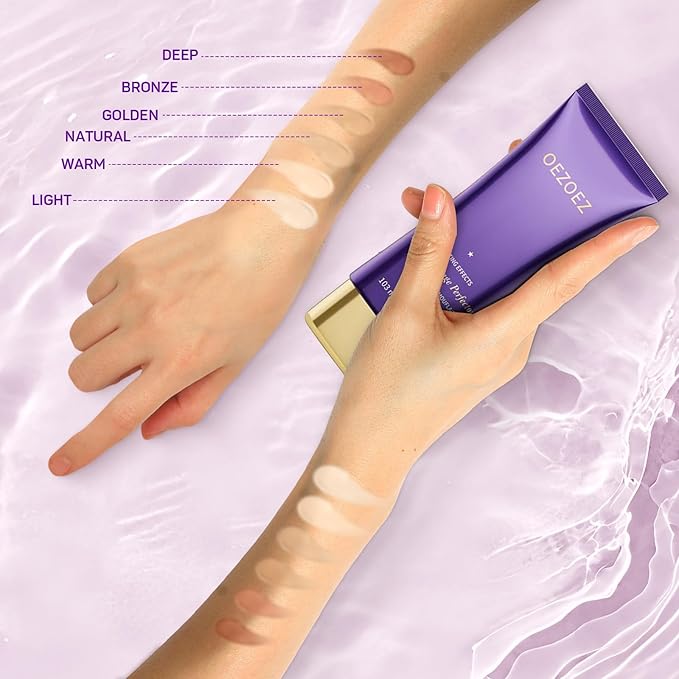 6 Colors Tattoo Cover Up Makeup with Brush – Waterproof Body and Leg Sleeve Foundation, Full Skin Coverage Bronzer & Scar Concealer Cosmetics (light)