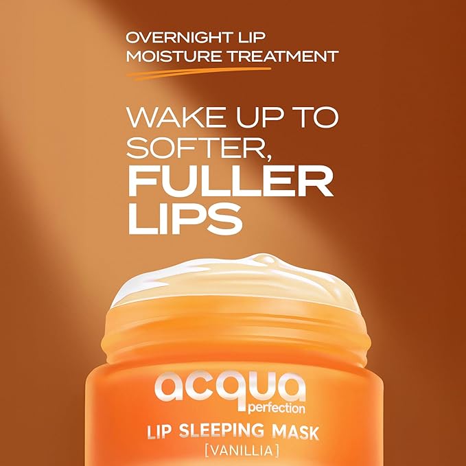 Lip Mask, Overnight Lip Treatment Enriched With Skin Softening Vanilla and Hydrating Shea Butter, Flaky Dry Lips