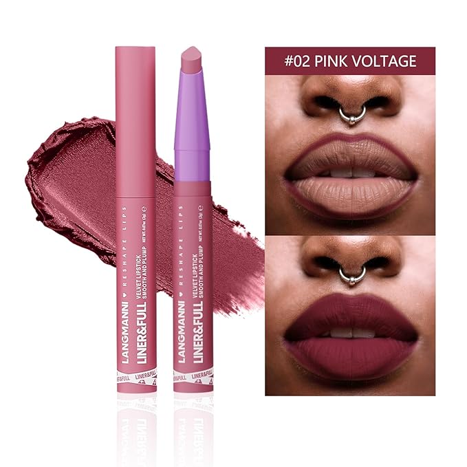 BestLand 6Pcs 2-in-1 Lipstick and Liner Lip Combo Set, Soft Sculpt Nude Collection – Creamy Matte Lip Crayon with Flat Edge Tip, Gradient & Ombre Lip Effect, MLBB Shades, Fuller Looking Lips