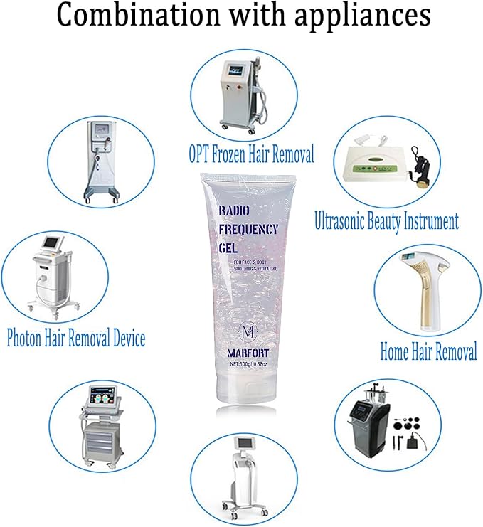 Cooling Gel Combination with Hair Removal Machine or microcurrent Facial for face Body