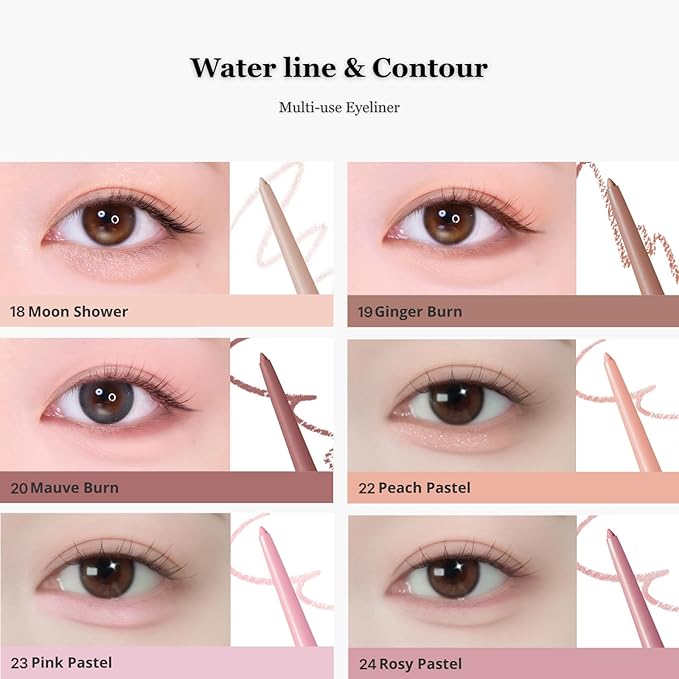 BBIA Last Auto Gel Eyeliner 17 Color – Multi-Use Longwear & Waterproof Mechanical Eye Liner Easy Drawing with Smooth Texture Smudge-Resistant Shadow & Glitter Vegan Korea Eye Makeup (01 NOIR)