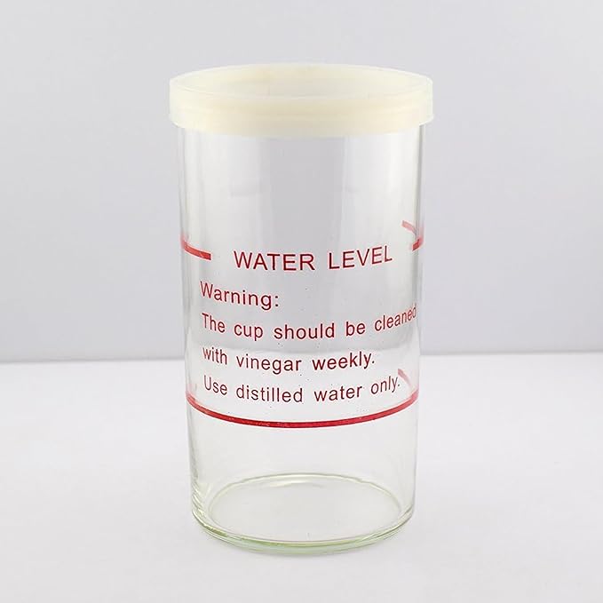 Elitzia Professional Glass Facial Steamer Jar with Leak-Proof Seal Ring Replacement Part Steamer Accessory ETBL0 (Height 17cm)