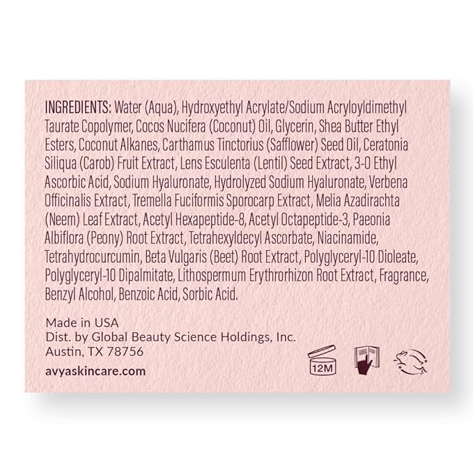 AVYA Hydroveda Moisturizer (1.7oz) - Advanced Ayurvedic Skincare/Hyaluronic Acid with Snow Mushroom/Soothes and Hydrates for Youthful Skin