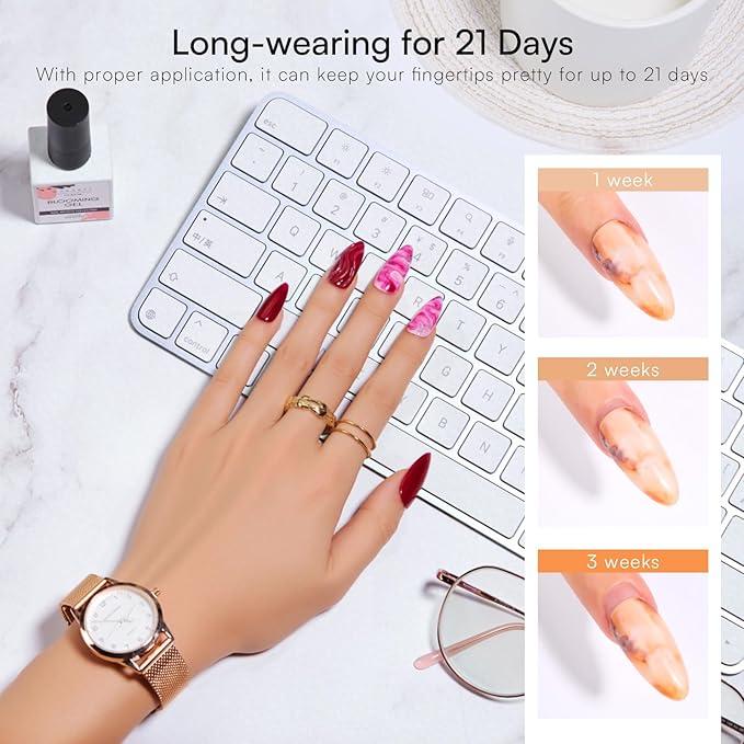 Makartt Blooming Gel: Clear UV LED Nail Art Polish for Spreading Effect Marble Soak Off Nail Polish Gel Painting Nail Designs for DIY Color Floral Watercolor Magic Manicure Gift for Women 10ml