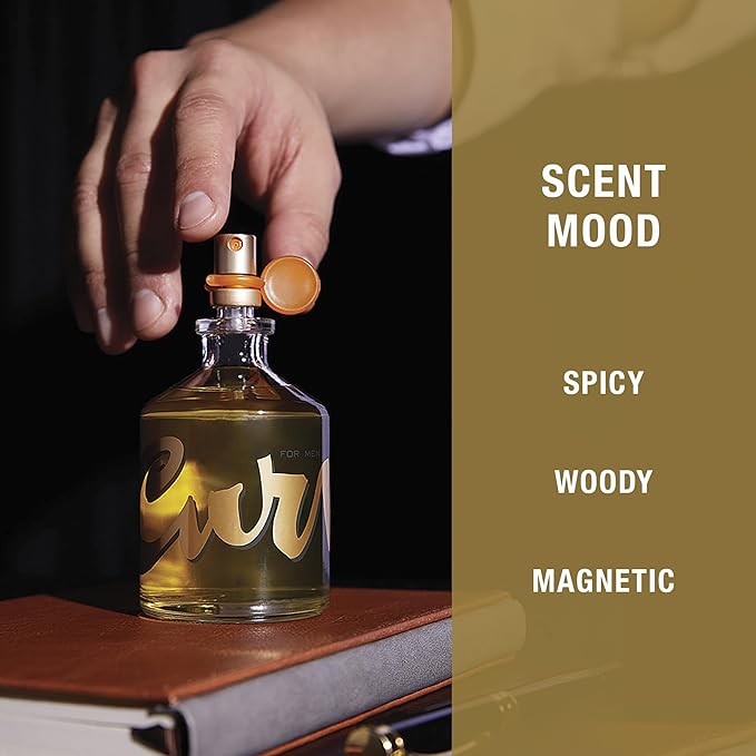 Curve for Men Cologne Spray, Spicy Woody Magnetic Scent for Day or Night, 1.0 fl oz