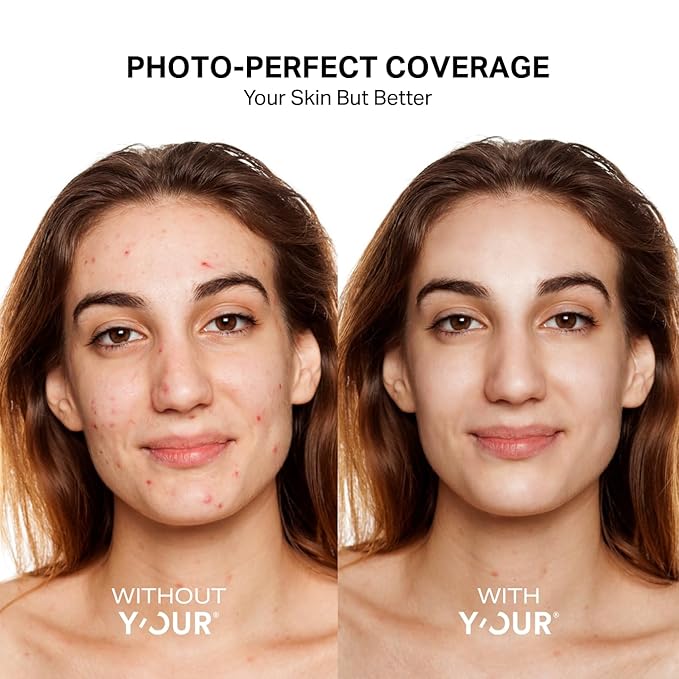 Y’OUR Tinted Moisturizer: Hydrating & Anti-Aging SPF 30 with Dewy Finish; Sheer to Medium Buildable Coverage; Oil-Free for Dry, Oily & Combo Skin; 1.35 fl. oz, Made in USA (Light)