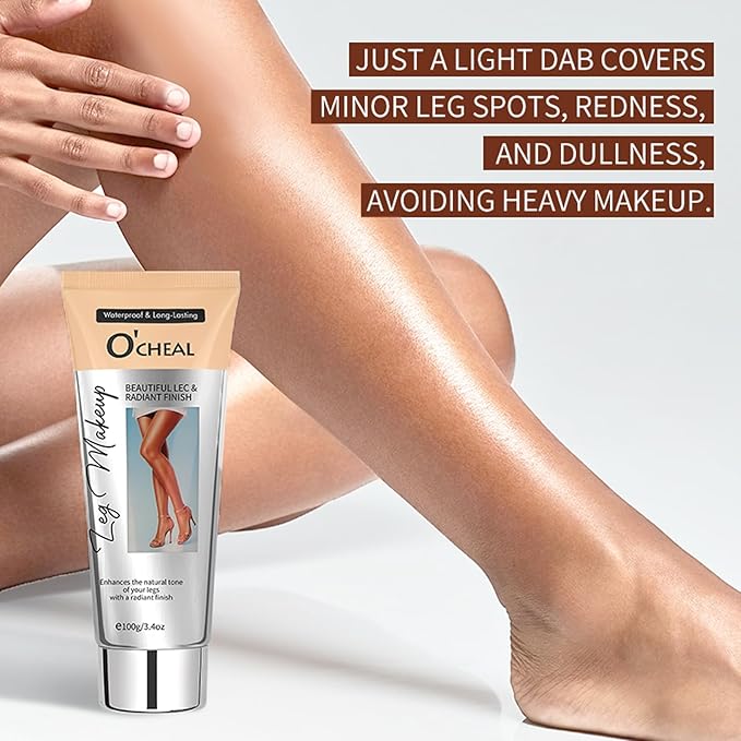 Leg Makeup Concealer, Leg Cream Waterproof Flawless Body Foundation Cream, Skin Tattoo Scars Concealer, Suitable for Natural, Healthy Skin Tones 100g