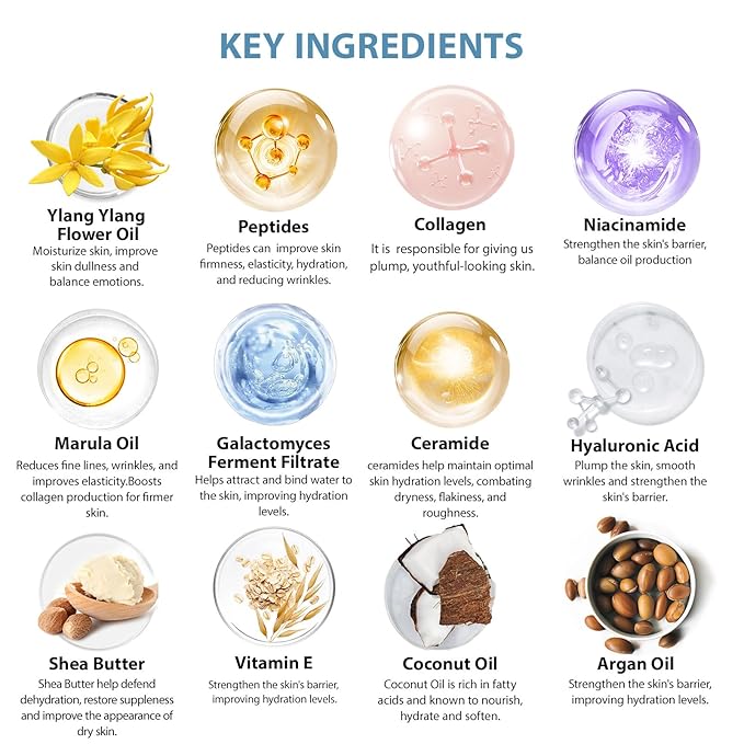 Valentines Day Gifts for Women, 33 Pcs Bath & Body Spa Gift Set, Hydrating Skin Care Set, Ylang Essential Oil Sheet Mask, Leather Bag, Face Serum, Mother Day, Birthday, Christmas