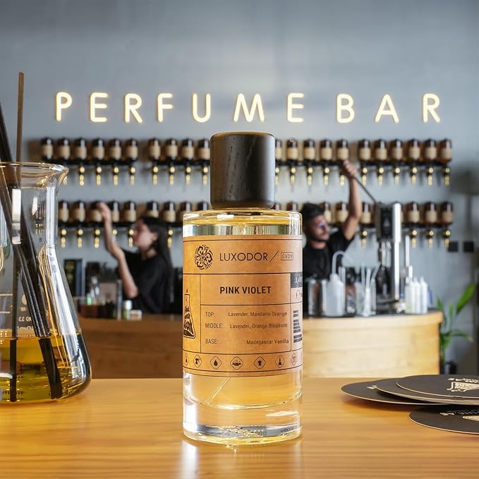 Pink Violet - pheromones perfumes for women cologne - dupes fragrances - Clean ingredients - Paraben Free Vegan - 3.4 fl. oz (100ml) with perfume oil 10 ml roll-on