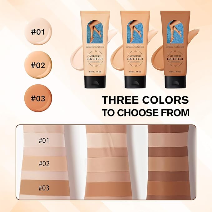 Leg Makeup Waterproof No Transfer, Light Long-Lasting, Easy Application, Legs & Body Concealer Makeup. (Bronze)
