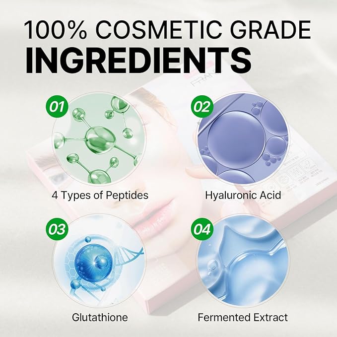 FRANZ - UV Patch UPF 50+ Sun Protection for Daily Outdoor Activities - Breathable Lightweight Comfortable - Peptide for Radiance, Wrinkles, Anti-Aging - 5 pairs