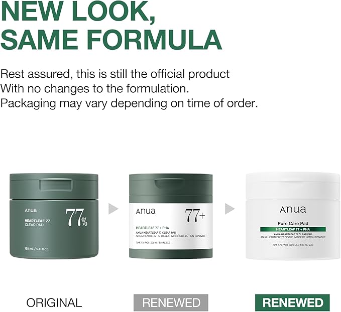 ANUA Heartleaf 77 Toner Pad 70 Sheets, PHA Dead Skin Care Low pH with Korean toner pads, Daily exfoliating, Quick & Easy Facial Mask With Hearleaf, Korean Skin Care