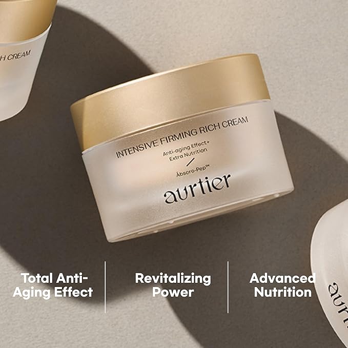 Intensive Firming Rich Cream, Anti-Aging Moisturizer with Collagen Peptides EGF Hyaluronic Acid for Wrinkle Smooths, Firming, Lifting & Deep Hydration 1.69 Oz