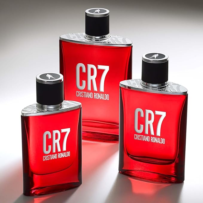 CR7 Cristiano Ronaldo - Eau De Toilette Cologne Scent for Men - Woody, Musky Scent with Lavender, Cardamom, Tobacco, and Cedar - From Cristiano Ronaldo’s Original Men’s Fragrance Collection - 3.4 oz